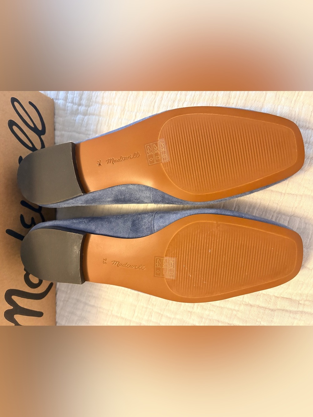 Madewell Mylie blue suede flats 7.5 - Picture 4 of 7